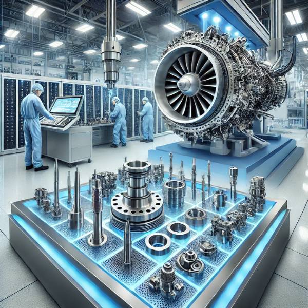 High-tech facility showcasing best aluminium and steel components manufacturer in India for aerospace and medical industries, featuring advanced machinery and precision-engineered parts.