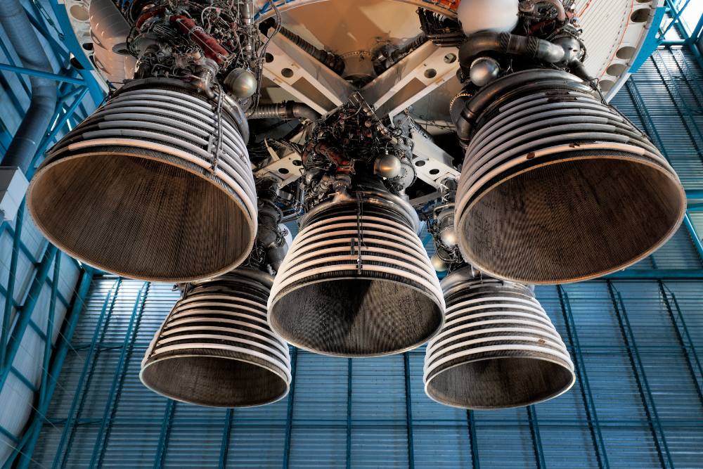 Rocket engine nozzles crafted by the No 1 and Best Rocket Engine Components Manufacturer in India.