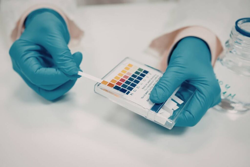 Aerospace materials selection testing facility showing aircraft material properties verification equipment