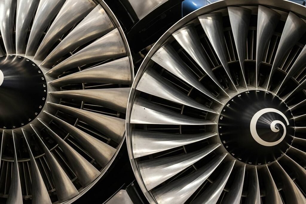 Aerospace alloy selection examples showing investment cast components in various materials