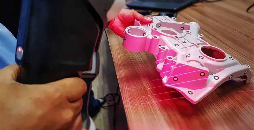 NDT aerospace casting - X-ray inspection casting showing internal porosity detection in nickel superalloy turbine component