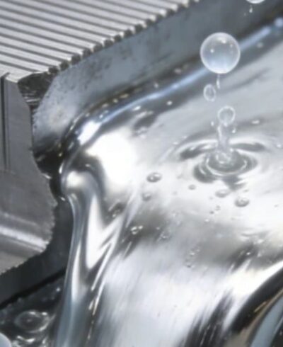 Precision casting defects — X-ray radiograph showing gas porosity and shrinkage defect in aerospace investment casting